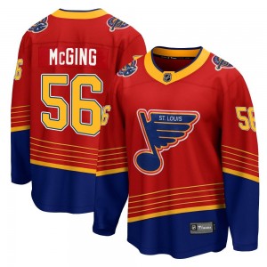 Youth Fanatics Branded St. Louis Blues Hugh McGing Red 2020/21 Special Edition Jersey - Breakaway