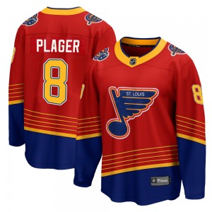 Youth Fanatics Branded St. Louis Blues Barclay Plager Red 2020/21 Special Edition Jersey - Breakaway