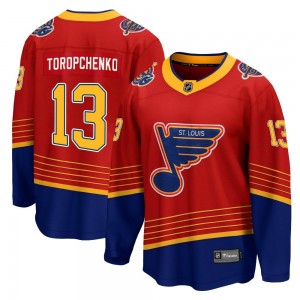 Youth Fanatics Branded St. Louis Blues Alexey Toropchenko Red 2020/21 Special Edition Jersey - Breakaway