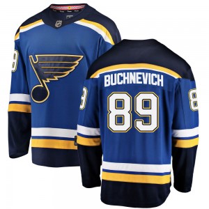 Men's Fanatics Branded St. Louis Blues Pavel Buchnevich Blue Home Jersey - Breakaway