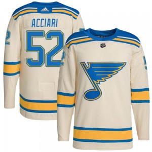 Youth Adidas St. Louis Blues Noel Acciari Cream 2022 Winter Classic Player Jersey - Authentic