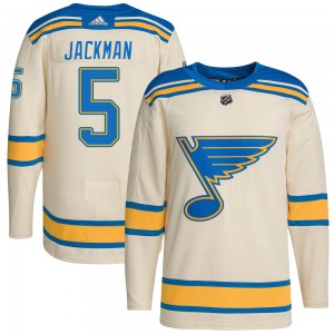 Youth Adidas St. Louis Blues Barret Jackman Cream 2022 Winter Classic Player Jersey - Authentic