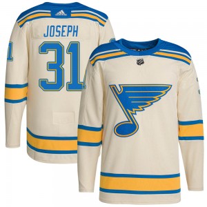 Youth Adidas St. Louis Blues Curtis Joseph Cream 2022 Winter Classic Player Jersey - Authentic