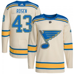Youth Adidas St. Louis Blues Calle Rosen Cream 2022 Winter Classic Player Jersey - Authentic