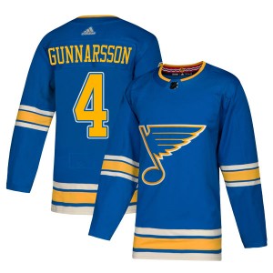 Youth Adidas St. Louis Blues Carl Gunnarsson Blue Alternate Jersey - Authentic