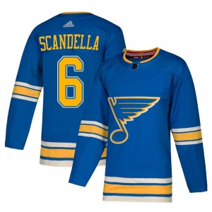 Youth Adidas St. Louis Blues Marco Scandella Blue Alternate Jersey - Authentic