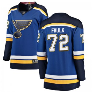 Women's Fanatics Branded St. Louis Blues Justin Faulk Blue Home Jersey - Breakaway