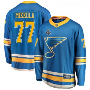 Men's Fanatics Branded St. Louis Blues Niko Mikkola Blue Alternate 2019 Stanley Cup Final Bound Jersey - Breakaway
