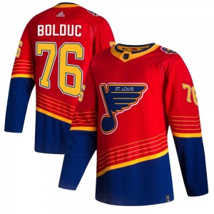 Youth Adidas St. Louis Blues Zack Bolduc Red 2020/21 Reverse Retro Jersey - Authentic