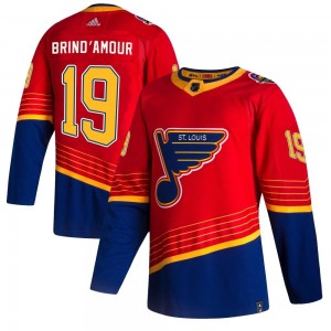 Youth Adidas St. Louis Blues Rod Brind'amour Red Rod Brind'Amour 2020/21 Reverse Retro Jersey - Authentic