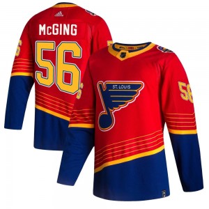 Youth Adidas St. Louis Blues Hugh McGing Red 2020/21 Reverse Retro Jersey - Authentic
