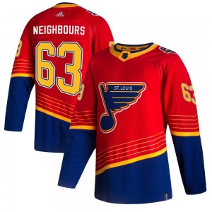 Youth Adidas St. Louis Blues Jake Neighbours Red 2020/21 Reverse Retro Jersey - Authentic