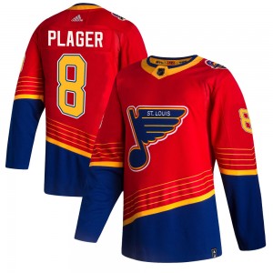 Youth Adidas St. Louis Blues Barclay Plager Red 2020/21 Reverse Retro Jersey - Authentic