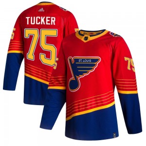 Youth Adidas St. Louis Blues Tyler Tucker Red 2020/21 Reverse Retro Jersey - Authentic
