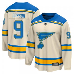 Men's Fanatics Branded St. Louis Blues Shayne Corson Cream 2022 Winter Classic Jersey - Breakaway