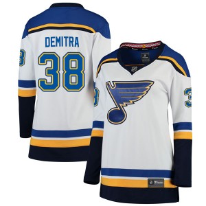 Women's Fanatics Branded St. Louis Blues Pavol Demitra White Away Jersey - Breakaway