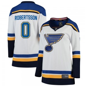 Women's Fanatics Branded St. Louis Blues Simon Robertsson White Away Jersey - Breakaway