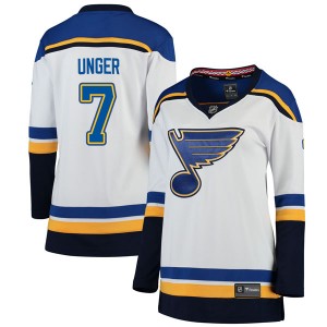 Women's Fanatics Branded St. Louis Blues Garry Unger White Away Jersey - Breakaway