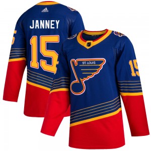 Men's Adidas St. Louis Blues Craig Janney Blue 2019/20 Jersey - Authentic
