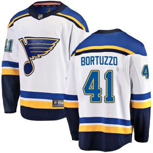Youth Fanatics Branded St. Louis Blues Robert Bortuzzo White Away Jersey - Breakaway