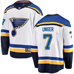 Youth Fanatics Branded St. Louis Blues Garry Unger White Away Jersey - Breakaway