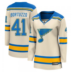 Women's Fanatics Branded St. Louis Blues Robert Bortuzzo Cream 2022 Winter Classic Jersey - Breakaway