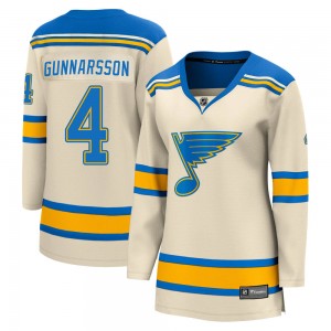 Women's Fanatics Branded St. Louis Blues Carl Gunnarsson Cream 2022 Winter Classic Jersey - Breakaway