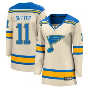 Women's Fanatics Branded St. Louis Blues Brian Sutter Cream 2022 Winter Classic Jersey - Breakaway
