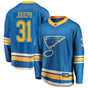 Youth Fanatics Branded St. Louis Blues Curtis Joseph Blue Alternate Jersey - Breakaway
