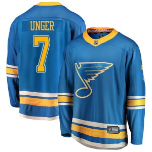 Youth Fanatics Branded St. Louis Blues Garry Unger Blue Alternate Jersey - Breakaway