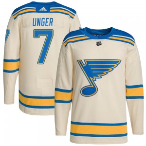 Men's Adidas St. Louis Blues Garry Unger Cream 2022 Winter Classic Player Jersey - Authentic
