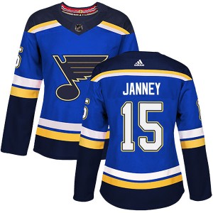 Women's Adidas St. Louis Blues Craig Janney Blue Home Jersey - Authentic