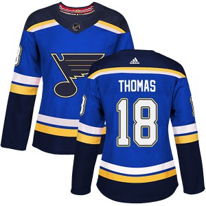 Women's Adidas St. Louis Blues Robert Thomas Blue Home Jersey - Authentic
