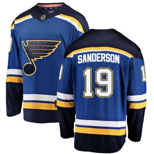 Youth Fanatics Branded St. Louis Blues Derek Sanderson Blue Home Jersey - Breakaway