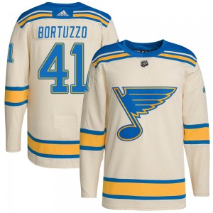 Youth Adidas St. Louis Blues Robert Bortuzzo Cream 2022 Winter Classic Player Jersey - Authentic