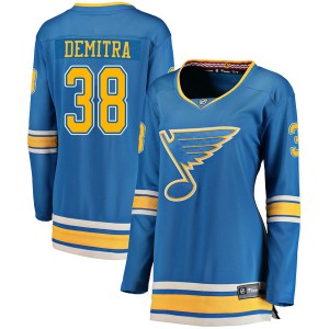 Women's Fanatics Branded St. Louis Blues Pavol Demitra Blue Alternate Jersey - Breakaway
