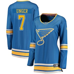 Women's Fanatics Branded St. Louis Blues Garry Unger Blue Alternate Jersey - Breakaway