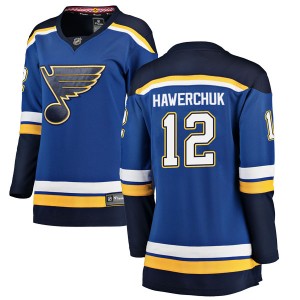 Women's Fanatics Branded St. Louis Blues Dale Hawerchuk Blue Home Jersey - Breakaway