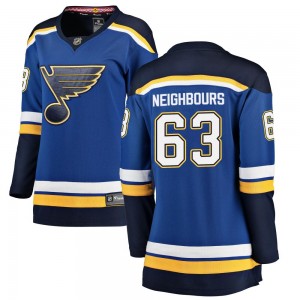Women's Fanatics Branded St. Louis Blues Jake Neighbours Blue Home Jersey - Breakaway